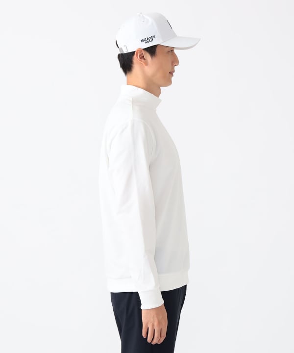 BEAMS GOLF モックネック ロングスリーブ Tシャツ 長袖 ロンT BEAMS GOLF（ビームス ゴルフ）PURPLE LABEL / 裏毛シンプル