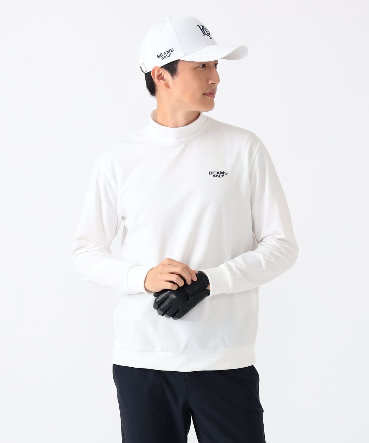 PURPLE LABEL / 裏毛シンプルロングスリーブ モックネックシャツ Tシャツ・カットソー MEN WHITE S PURPLE LABEL / 裏毛シンプルロングスリーブ モックネックシャツ Tシャツ・カットソー MEN WHITE S