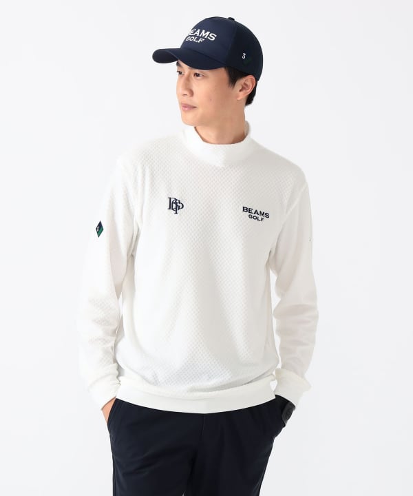 BEAMS - coco 中古 ビームスゴルフ BEAMSGOLF メンズ スニードジャック L 白系 ホワイト 中綿 長袖Vネックプルオーバー BEAMS - coco 中古 ビームスゴルフ BEAMSGOLF メンズ スニード
