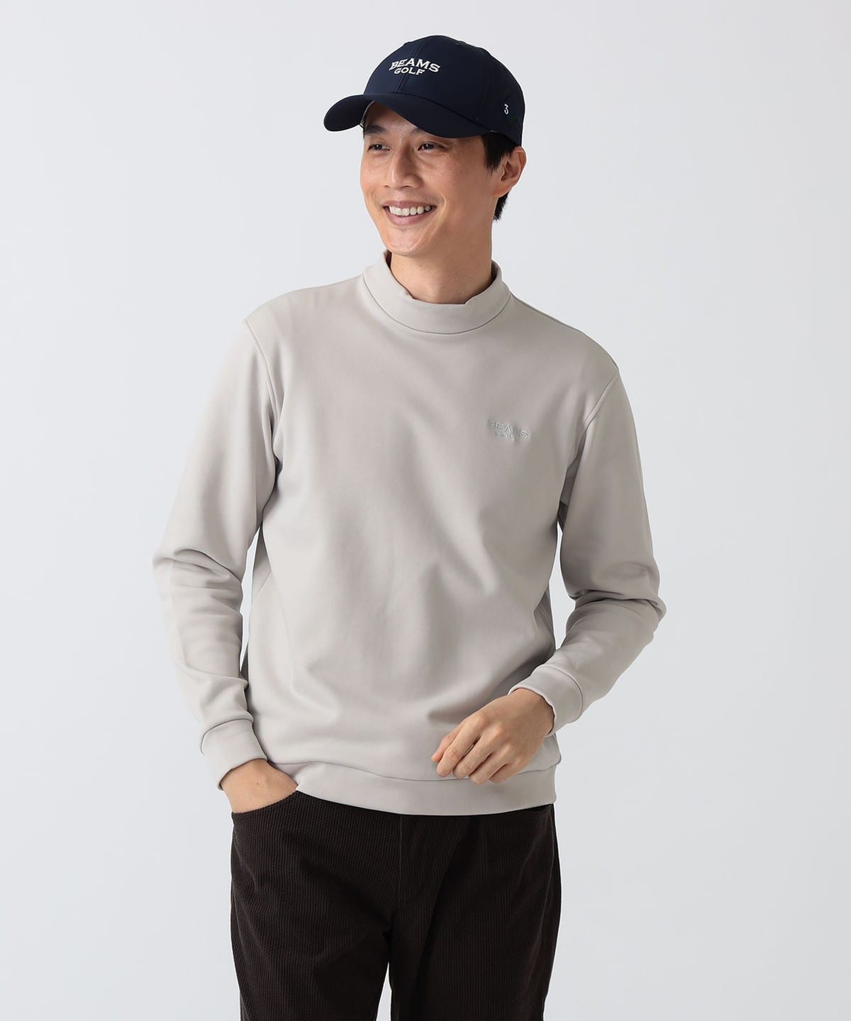 BEAMS GOLF（ビームス ゴルフ）PURPLE LABEL / 裏フリース 長袖 モック