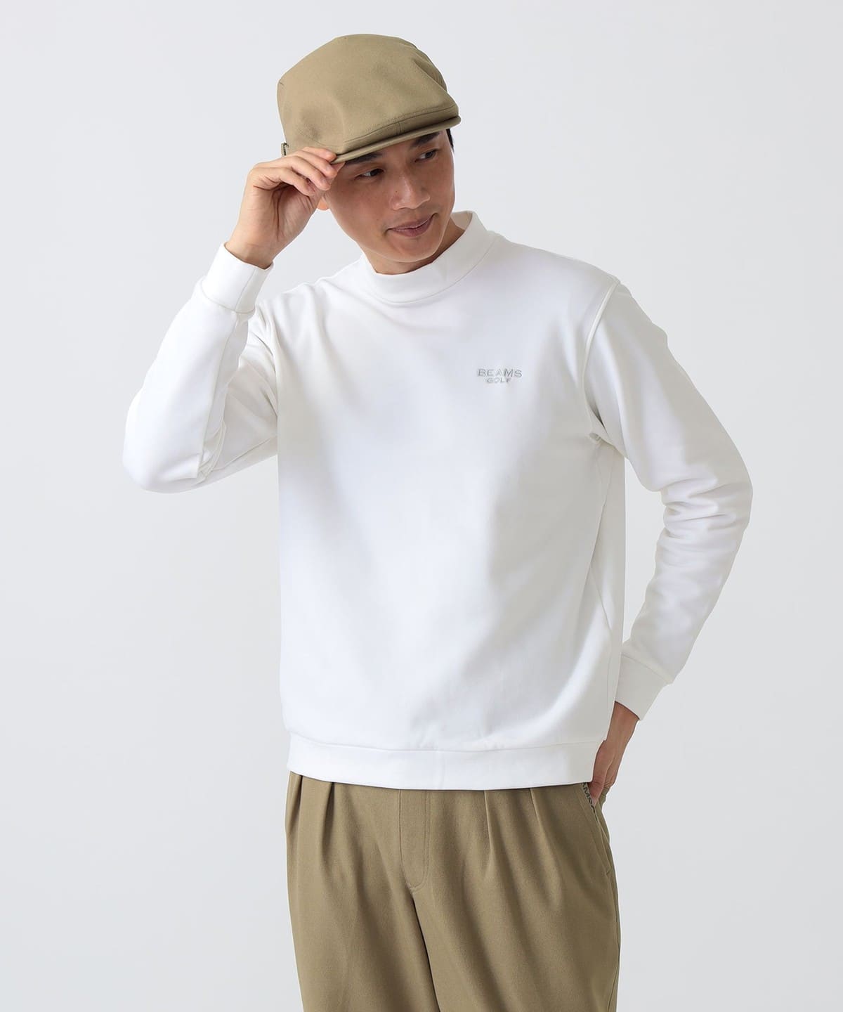 BEAMS GOLF（ビームス ゴルフ）PURPLE LABEL / 裏フリース 長袖 モック