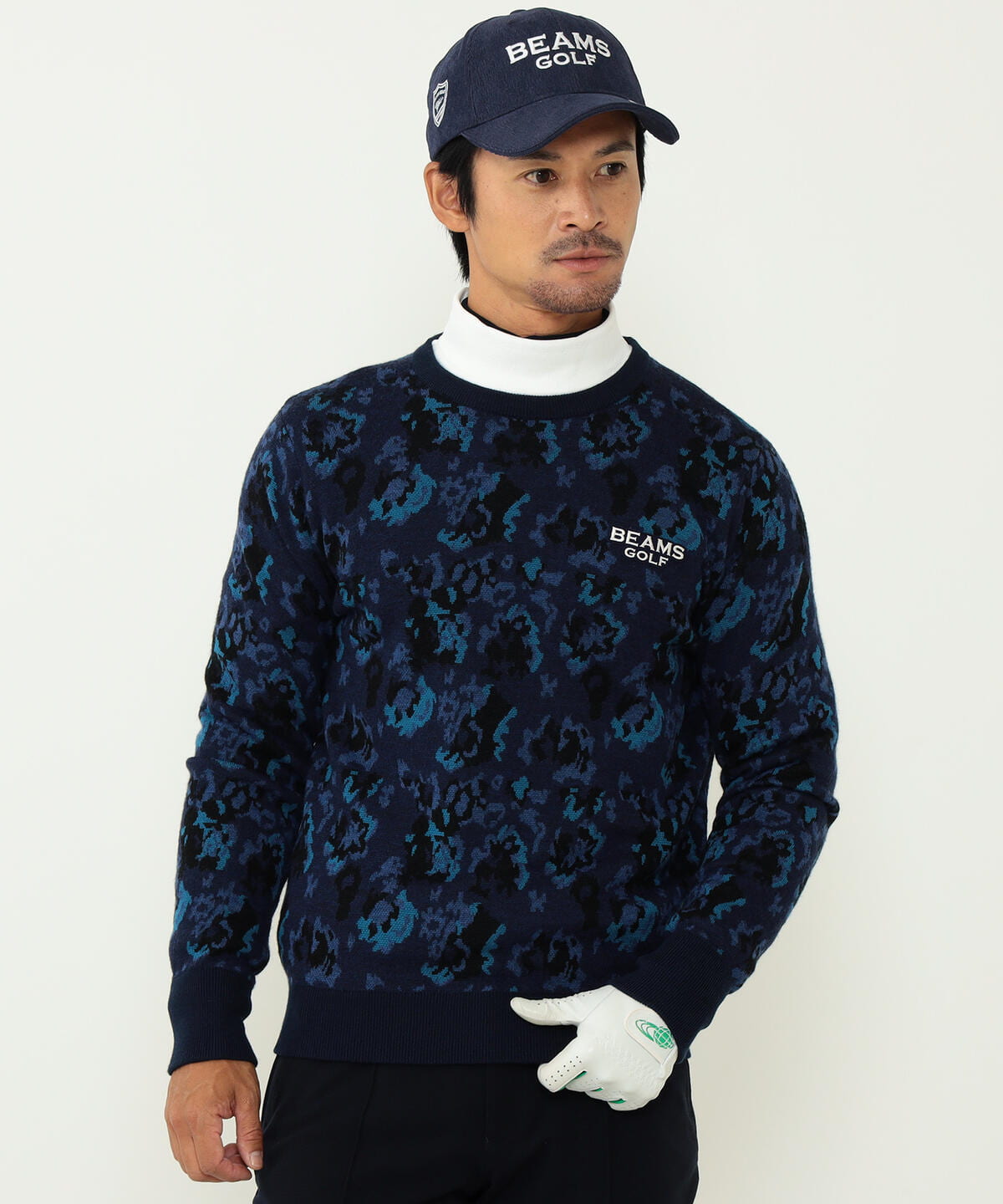 BEAMS GOLF ビームスゴルフ スター柄 ニット セーター - www.onkajans.com