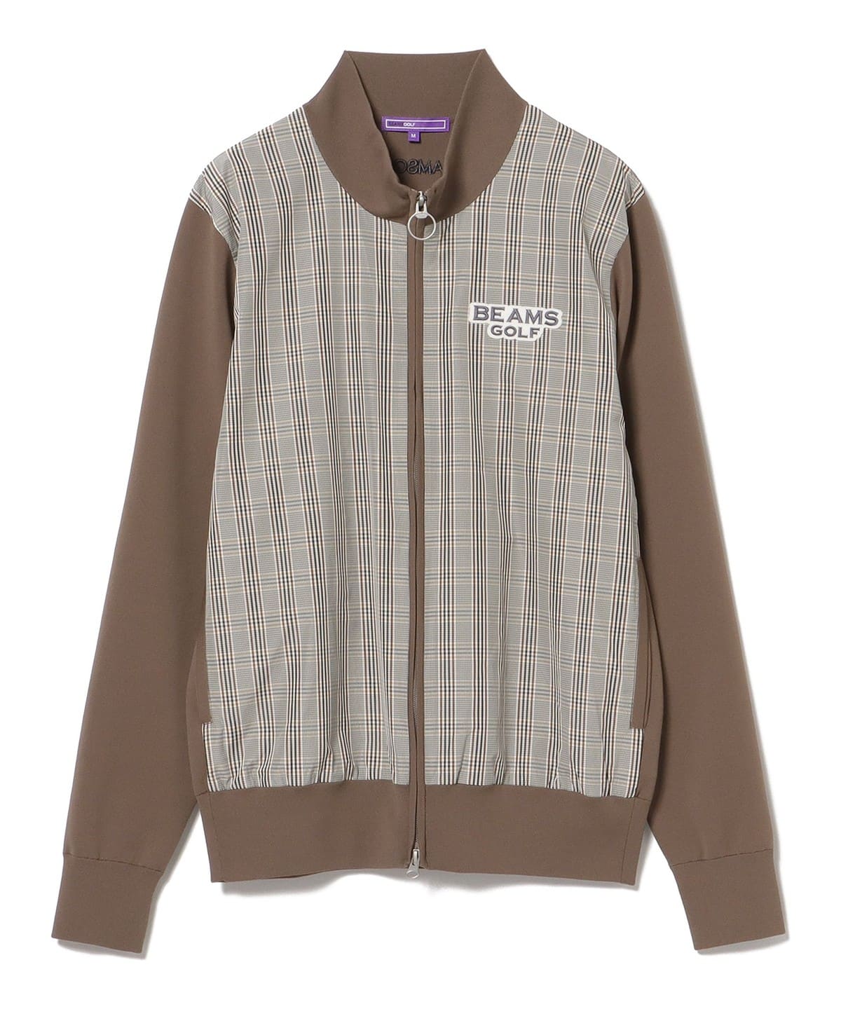 BEAMS GOLF（ビームス ゴルフ）PURPLE LABEL / チェックフロント ニットジップブルゾン（トップス ニット・セーター）通販｜ BEAMS