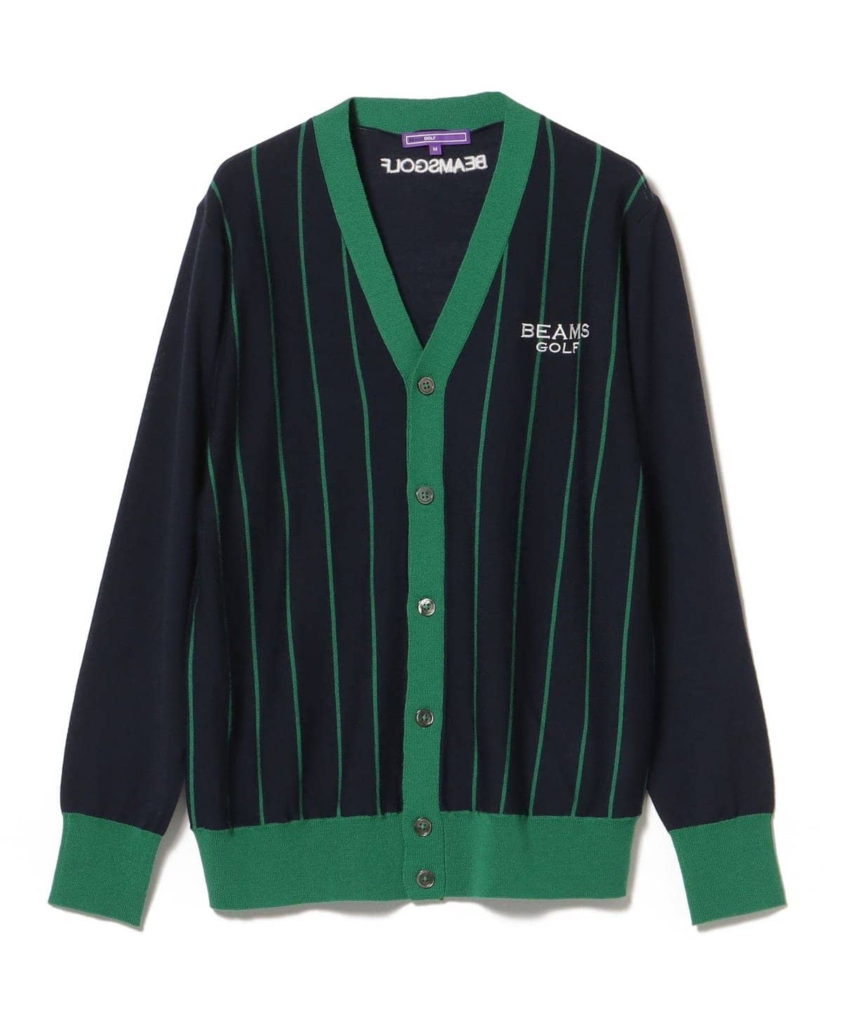 PURPLE LABEL / バイカラーストライプ ニットカーディガン トップス MEN NAVY L PURPLE LABEL / バイカラーストライプ ニットカーディガン トップス MEN NAVY L