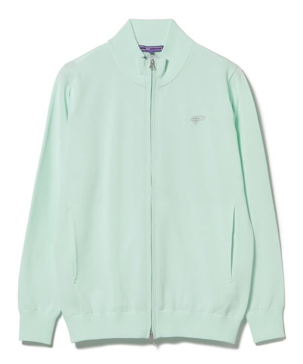 BEAMS GOLF ビームスゴルフ 中綿ブルゾン チェック柄 パープル系