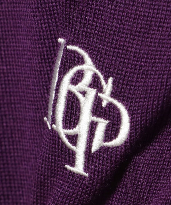 〈MEN〉PURPLE LABEL / エアシャット 裏付き スフィダンテ バイカラーニット