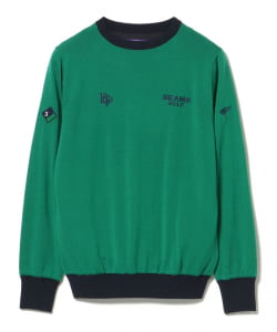 〈MEN〉PURPLE LABEL / エアシャット 裏付き スフィダンテ バイカラーニット