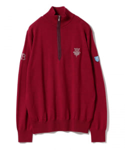 ▲BEAMS GOLF PURPLE LABEL / RETURN BRITISH ハーフジップ セーター