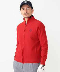 BEAMS GOLF PURPLE LABEL / 撥水 フルジップ ニットブルゾン