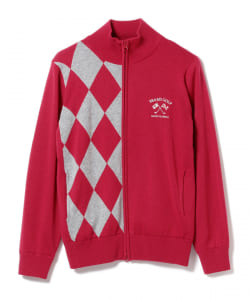 BEAMS GOLF PURPLE LABEL / アーガイル 防風 フルジップ セーター