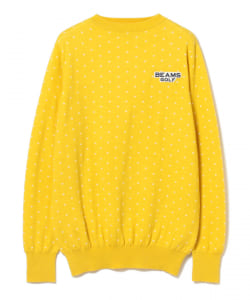 BEAMS GOLF PURPLE LABEL / ドット クルーネック セーター
