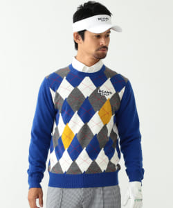 ▲BEAMS GOLF PURPLE LABEL / 防風 アーガイル セーター
