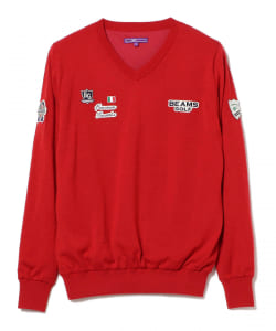PURPLE LABEL / タラッティ Vネック 裏付きニット 2021AW