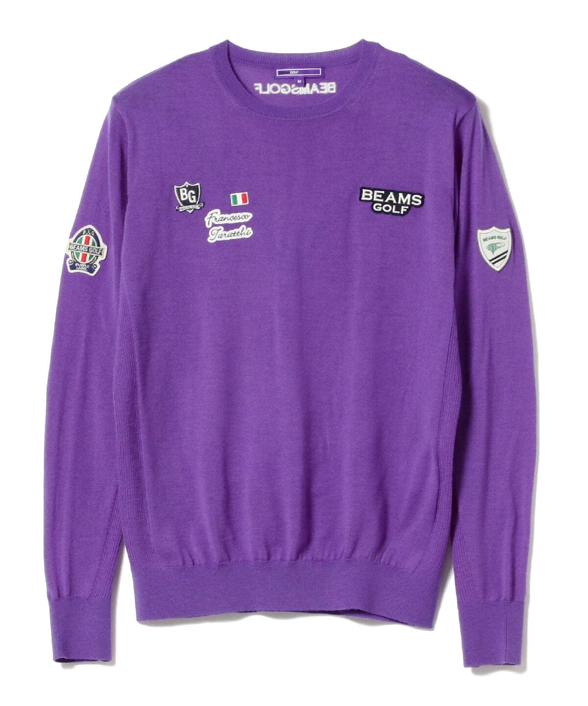 BEAMS GOLF PURPLE LABEL / Talatti wool crew neck knit