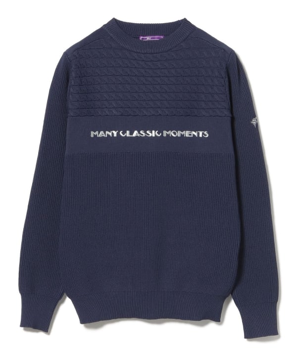 新品　BEAMS GOLF PURPLE LABEL カシミヤ100% ニット BEAMSGOLF - 新品 BEAMS GOLF PURPLE LABELカシミヤ100% ニット