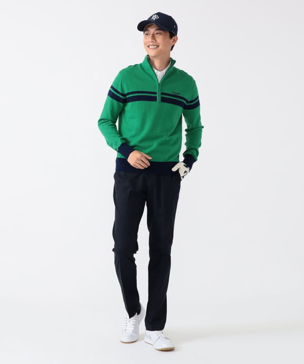 ★美品★BEAMS GOLF PURPLE LABEL ミニボーダー Lサイズ☆ BEAMS GOLF（ビームス ゴルフ）PURPLE LABEL / 小紋柄 ジャ