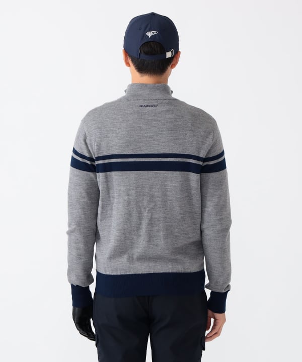 BEAMS GOLF（ビームス ゴルフ）PURPLE LABEL / ハーフジップ ボーダー