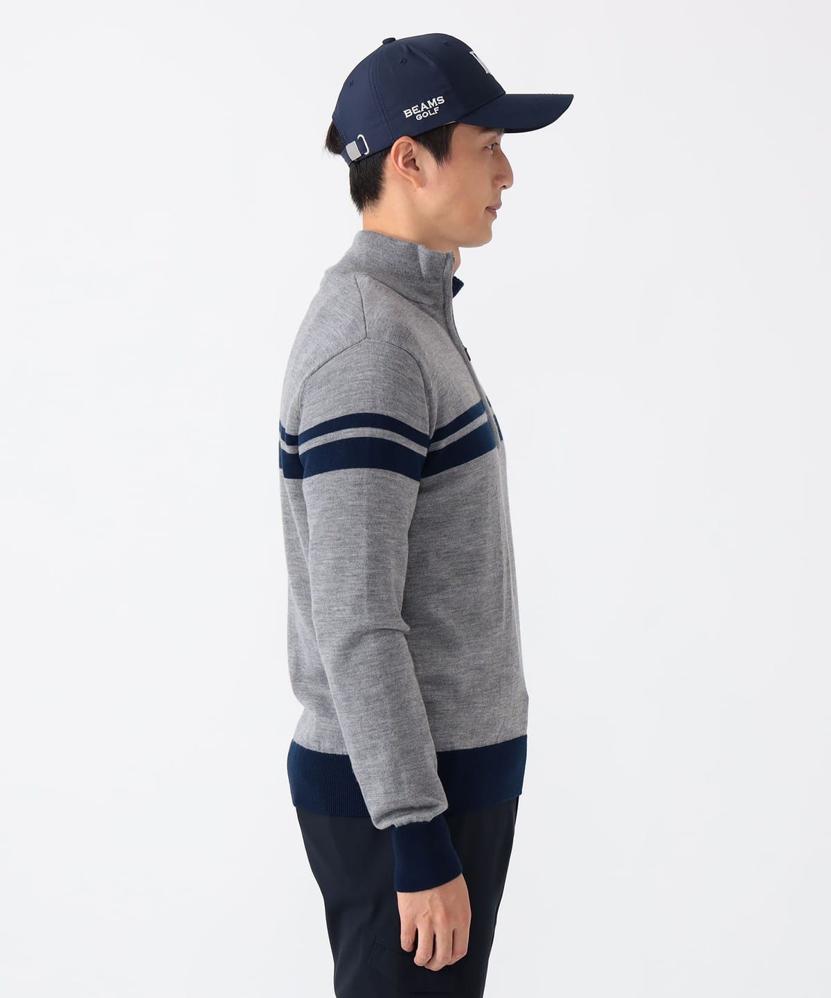 BEAMS GOLF（ビームス ゴルフ）PURPLE LABEL / ハーフジップ ボーダー