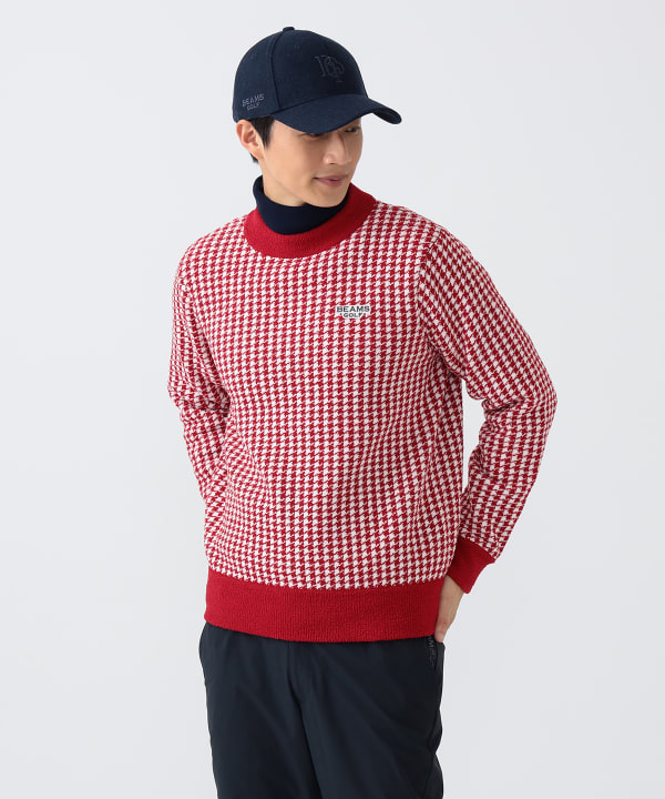BEAMS GOLF（ビームス ゴルフ）PURPLE LABEL / 千鳥ジャカード ニット