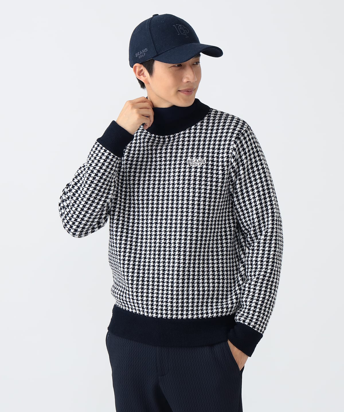 BEAMS GOLF STARジャカード　メンズハイネックセーター BEAMS GOLF STARジャカード メンズハイネックセーター ペアでおすすめ