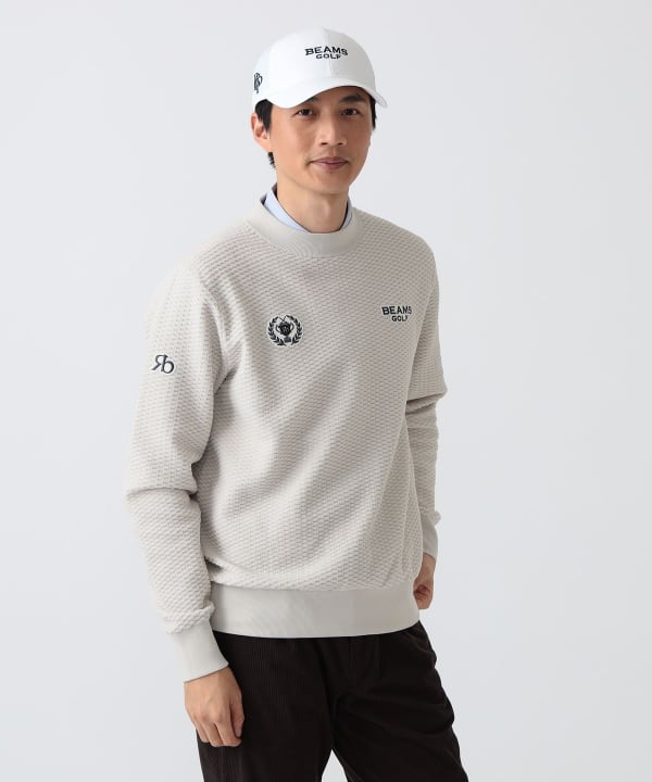 PURPLE LABEL / リターンブリティッシュ モックネックニット Model： H186 B92 W74 H90 Size：L