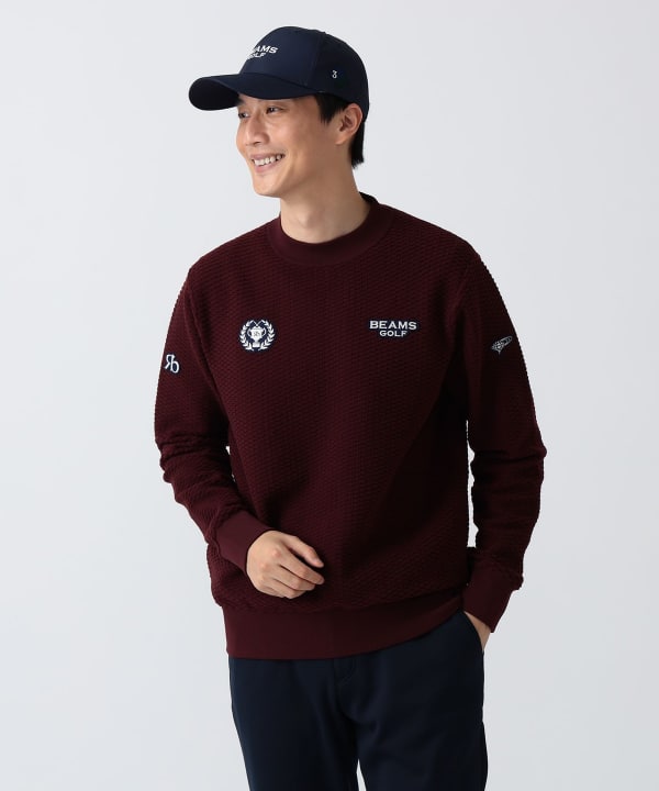 PURPLE LABEL / リターンブリティッシュ モックネックニット Model： H186 B92 W74 H90 Size：L