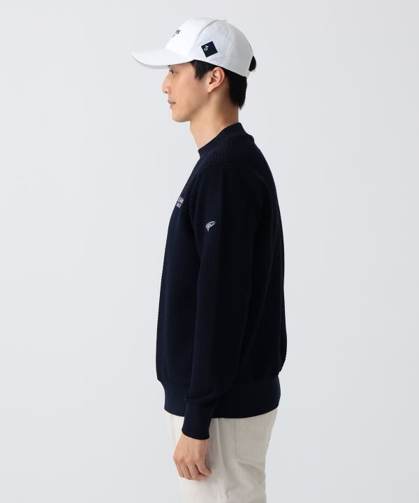 PURPLE LABEL / リターンブリティッシュ モックネックニット Model： H186 B92 W74 H90 Size：L