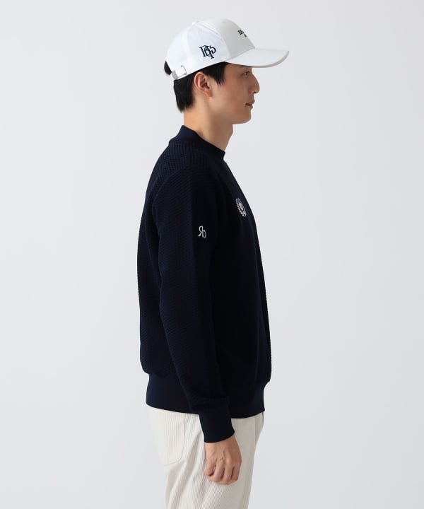 PURPLE LABEL / リターンブリティッシュ モックネックニット Model： H186 B92 W74 H90 Size：L