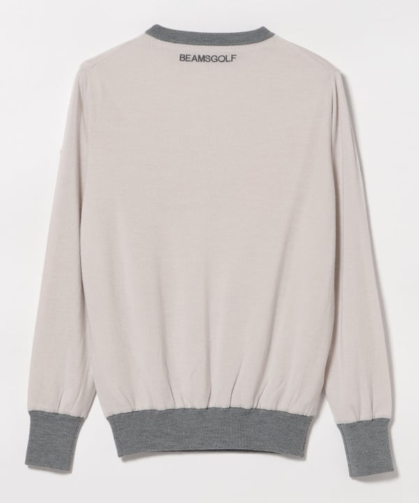 〈MEN〉 PURPLE LABEL / 防風エアシャット 裏付き スフィダンテ ニット（シーズンカラー）