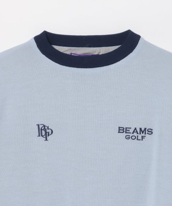 〈MEN〉 PURPLE LABEL / 防風エアシャット 裏付き スフィダンテ ニット（シーズンカラー）