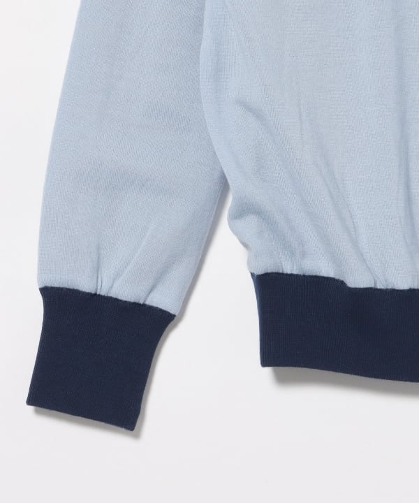 〈MEN〉 PURPLE LABEL / 防風エアシャット 裏付き スフィダンテ ニット（シーズンカラー）