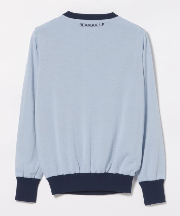 〈MEN〉 PURPLE LABEL / 防風エアシャット 裏付き スフィダンテ ニット（シーズンカラー）