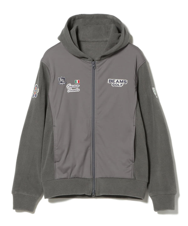 【GREY】<MEN>BEAMS GOLF PURPLE LABEL / タラッティ エアシャット フリースパーカー