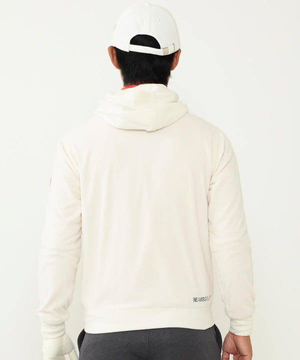 【WHITE】<MEN>BEAMS GOLF PURPLE LABEL / タラッティ エアシャット フリースパーカー