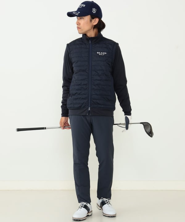 【GREY】BEAMS GOLF PURPLE LABEL / パッカブル 2WAY 中綿 ブルゾン