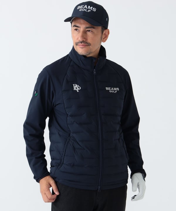 BEAMS GOLF（ビームス ゴルフ）PUPLE LABEL / スフィダンテ 接結ダウン 切り替えブルゾン．（ブルゾン ダウンジャケット）通販｜ BEAMS