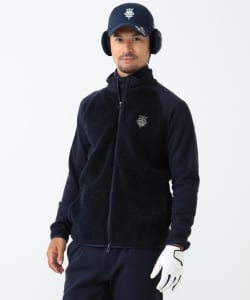 BEAMS GOLF PURPLE LABEL / BIG LOGO ボア ジャケット