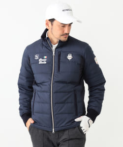 BEAMS GOLF PURPLE LABEL / タラッティ ヘリンボーン プリント ダウン ブルゾン