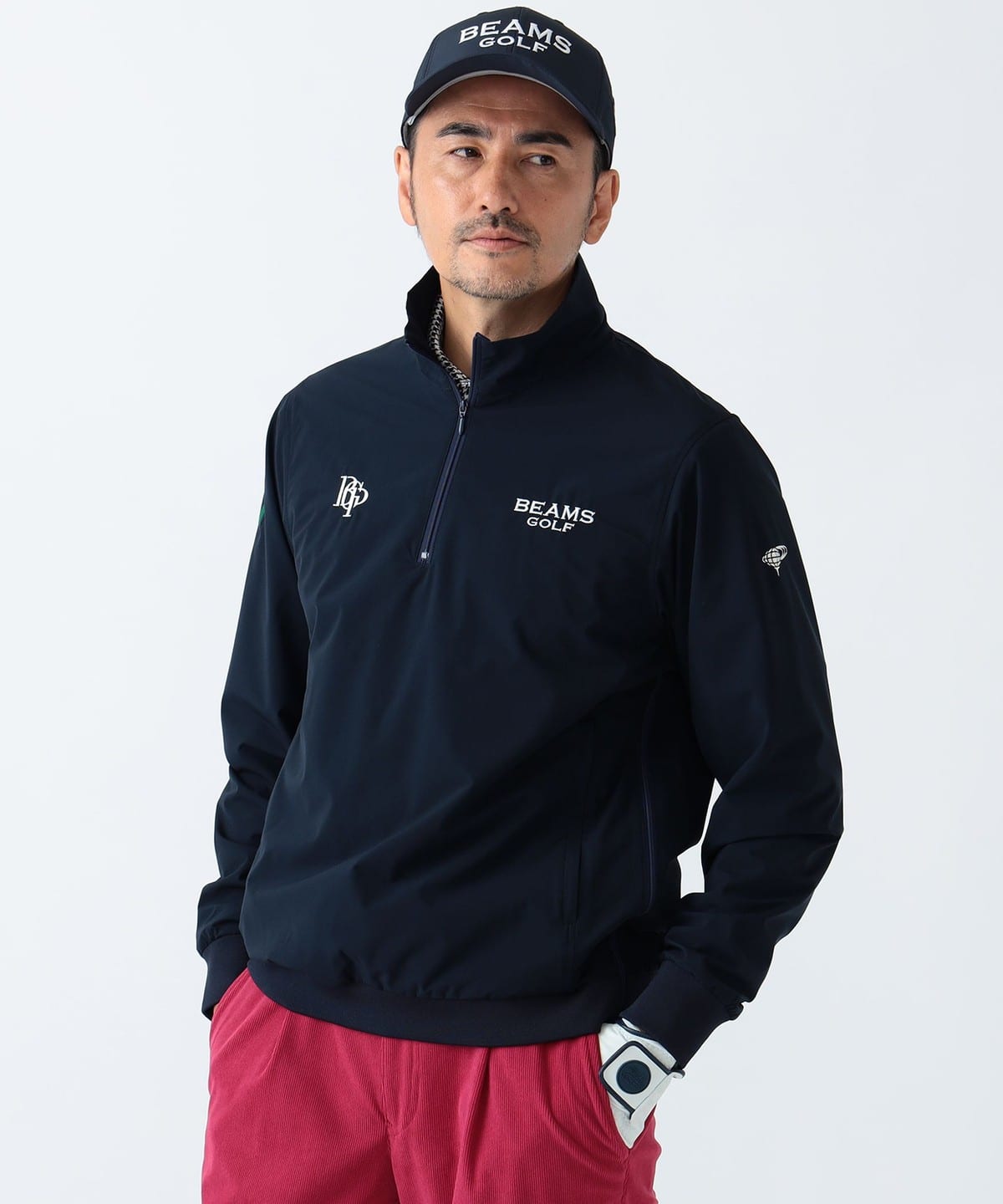 BEAMS GOLF（ビームス ゴルフ）PURPLE LABEL / スフィダンテ 撥水 ハーフジップ パッカブルピステ（ブルゾン ブルゾン）通販｜ BEAMS