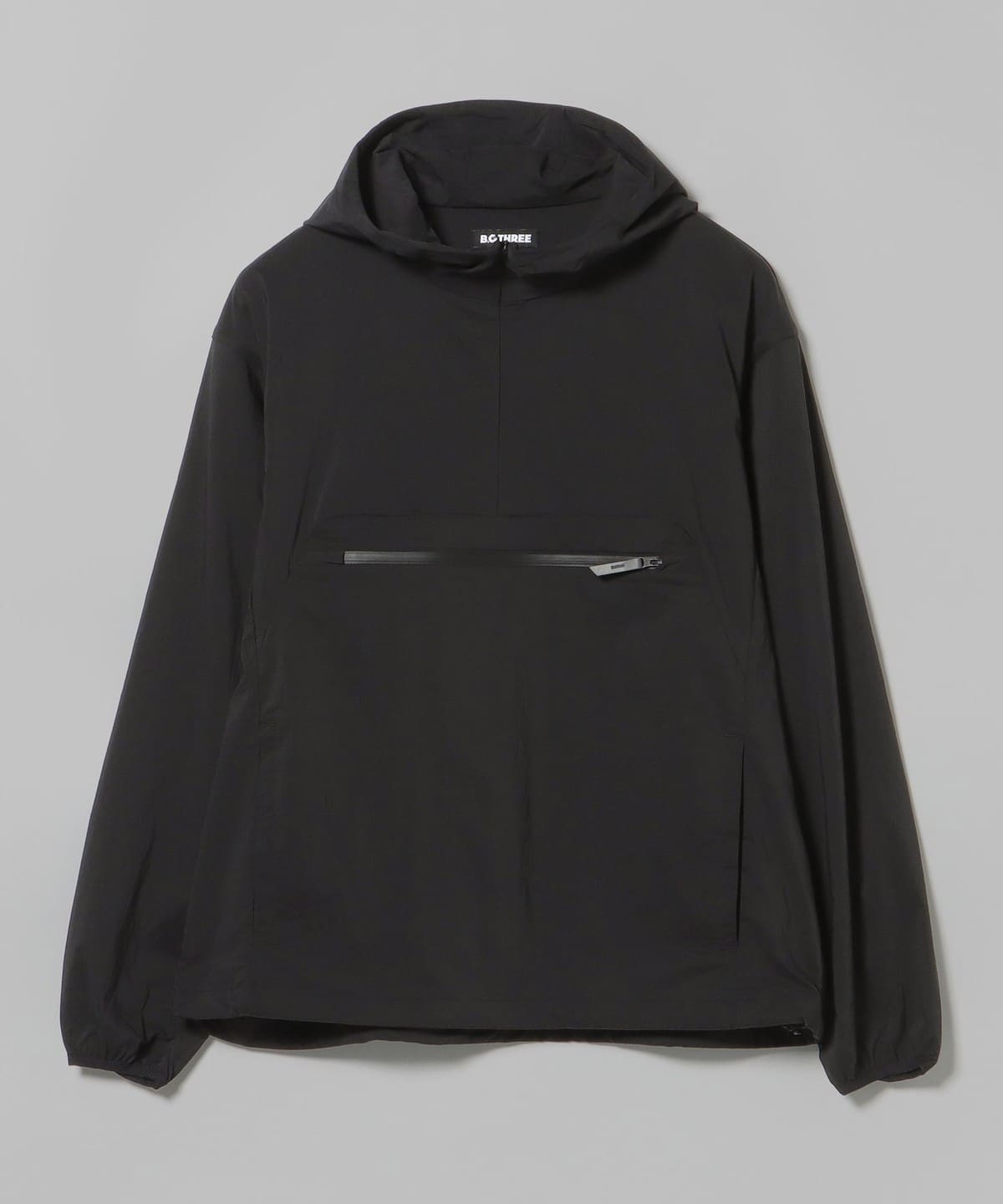 B. G.THREE / ALL-TIME ワッシャー ナイロン アノラックパーカー ブルゾン MEN BLACK XL B. G.THREE / ALL-TIME ワッシャー ナイロン アノラックパーカー ブルゾン MEN BLACK XL