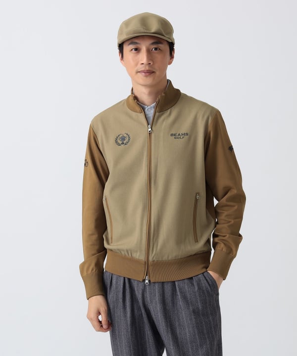 BEAMS GOLF（ビームス ゴルフ）PURPLE LABEL / コンビ ニット ブルゾン
