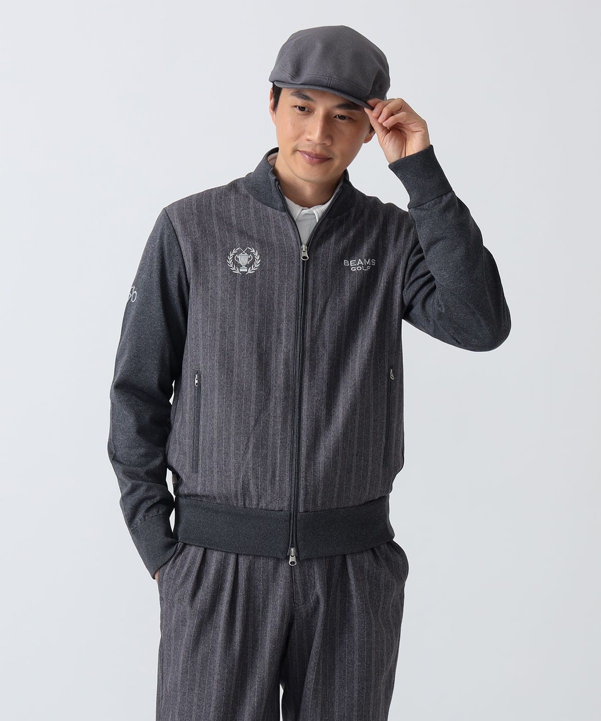 BEAMS GOLF（ビームス ゴルフ）PURPLE LABEL / コンビ ニット ブルゾン