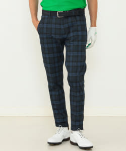BEAMS GOLF PURPLE LABEL / チェックプリント ストレッチパンツ