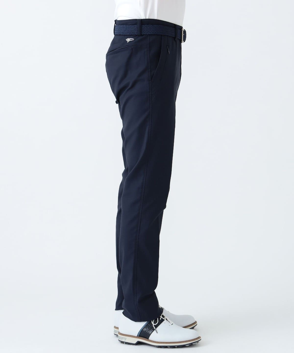 BEAMS GOLF ORANGE LABEL ロゴ ジップ ストレッチパンツ(ロング