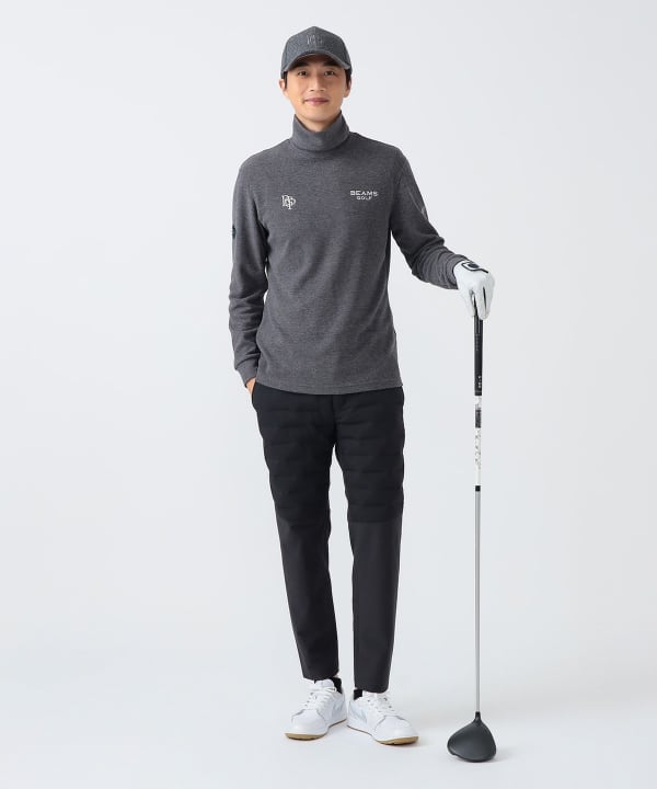 BEAMS GOLF オリーブ パープルレーベル 切り替え3Dストレッチパンツ BEAMS GOLF（ビームス ゴルフ）PURPLE LABEL / 接結ダウン 切り替え3D