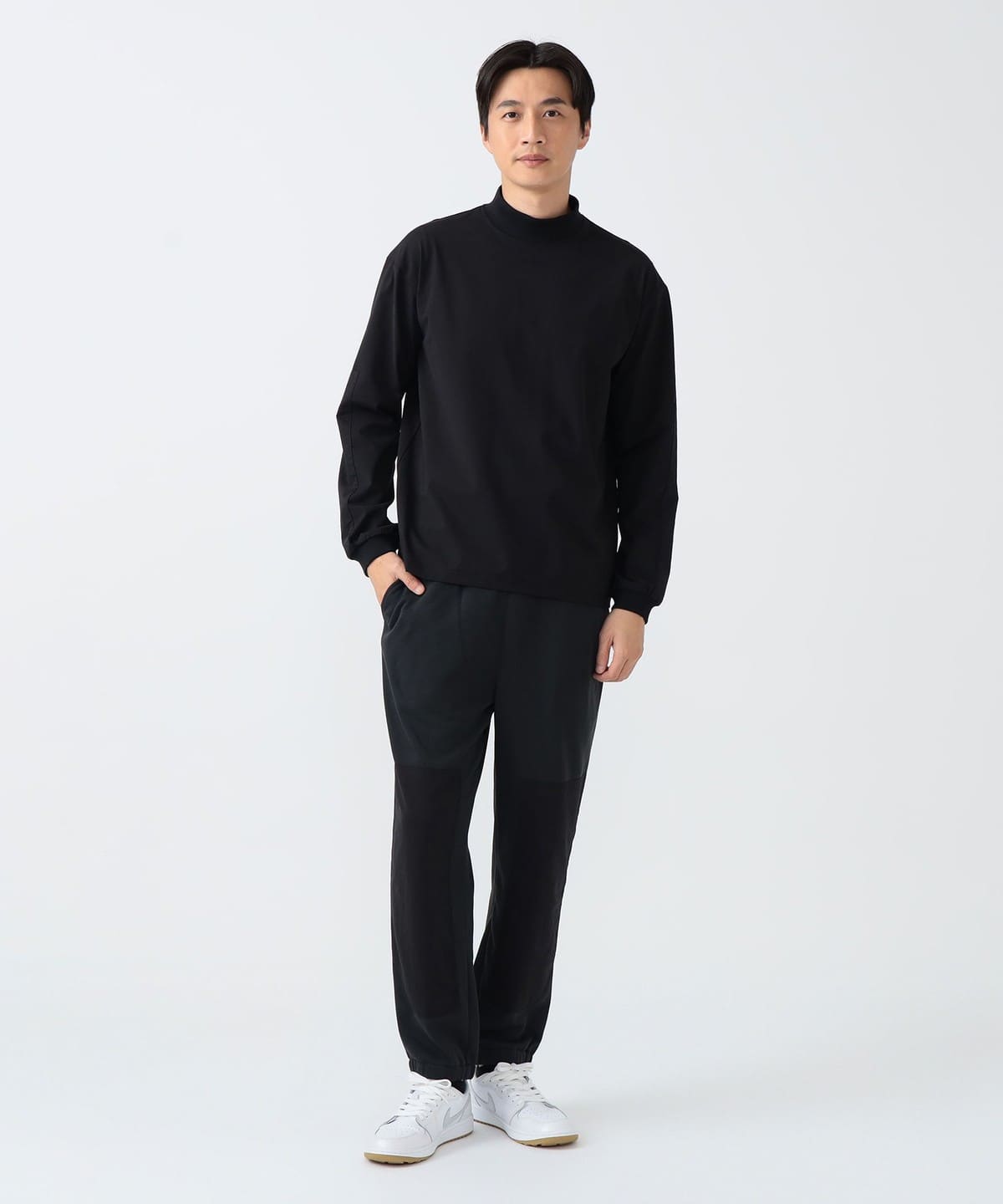 新作 ビームスゴルフ パンツ サイドライン ボンディング 裏起毛 ブラック ビームスゴルフ パンツ サイドライン ボンディング ブラック