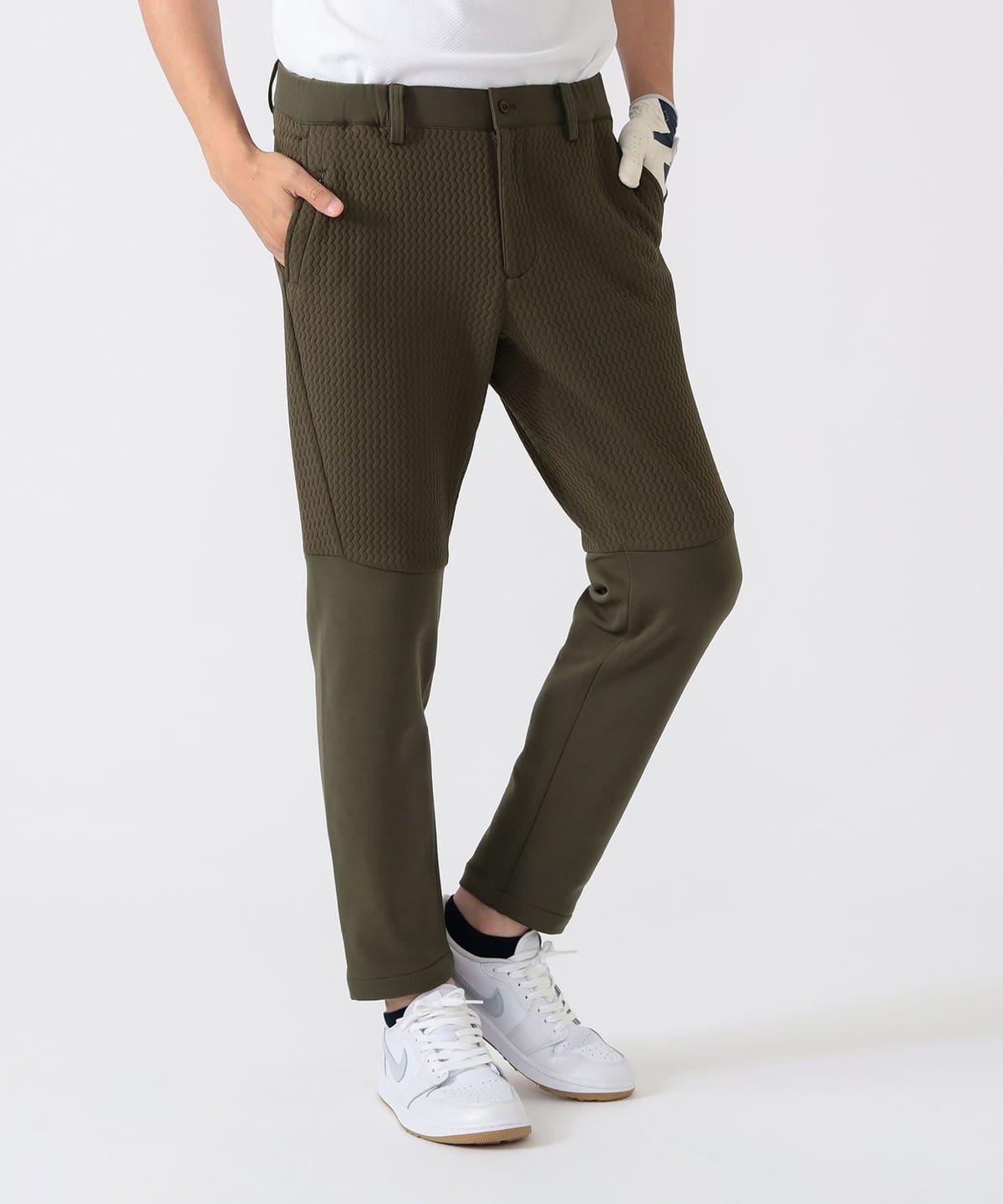 PURPLE LABEL / ストレッチ ウェーブキルト 3Dパンツ パンツ MEN OLIVE 46 PURPLE LABEL / ストレッチ ウェーブキルト 3Dパンツ パンツ MEN OLIVE 46
