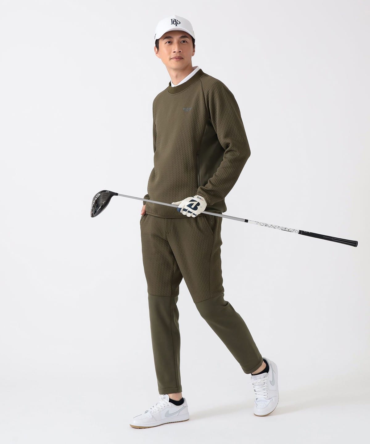 17FW BEAMS GOLF ビームスゴルフ キルティング ストレッチ BEAMS GOLF BEAMS GOLF ORANGE / Wave Quilt Padded Stretch