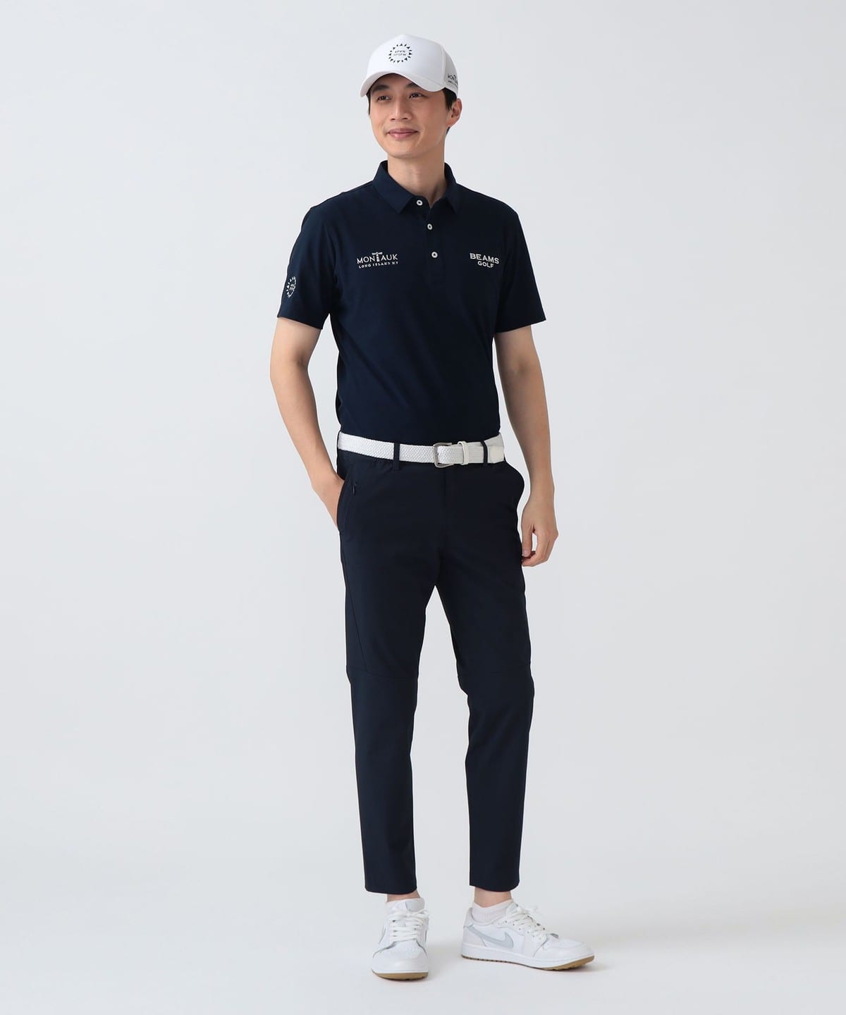 ビームスゴルフ　パープルレーベル　裏起毛　スーパーストレッチ　パンツ　ネイビー BEAMS GOLF（ビームス ゴルフ）PURPLE LABEL / SPORTEX ストレッチ 3D