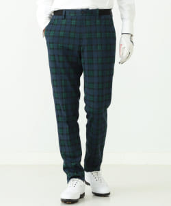 BEAMS GOLF PURPLE LABEL / ゴムベルト チェック パンツ